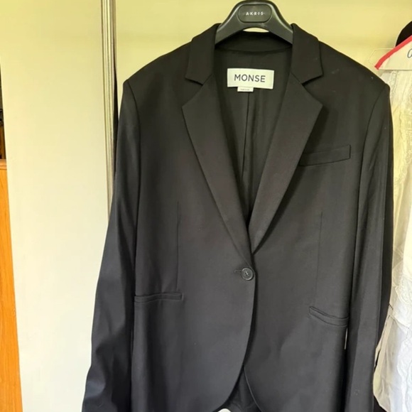 MONSE Classic Black Suit Jacket - Picture 1 of 4